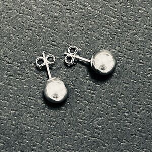 7mm Ball Sterling Studs earrings Silver
